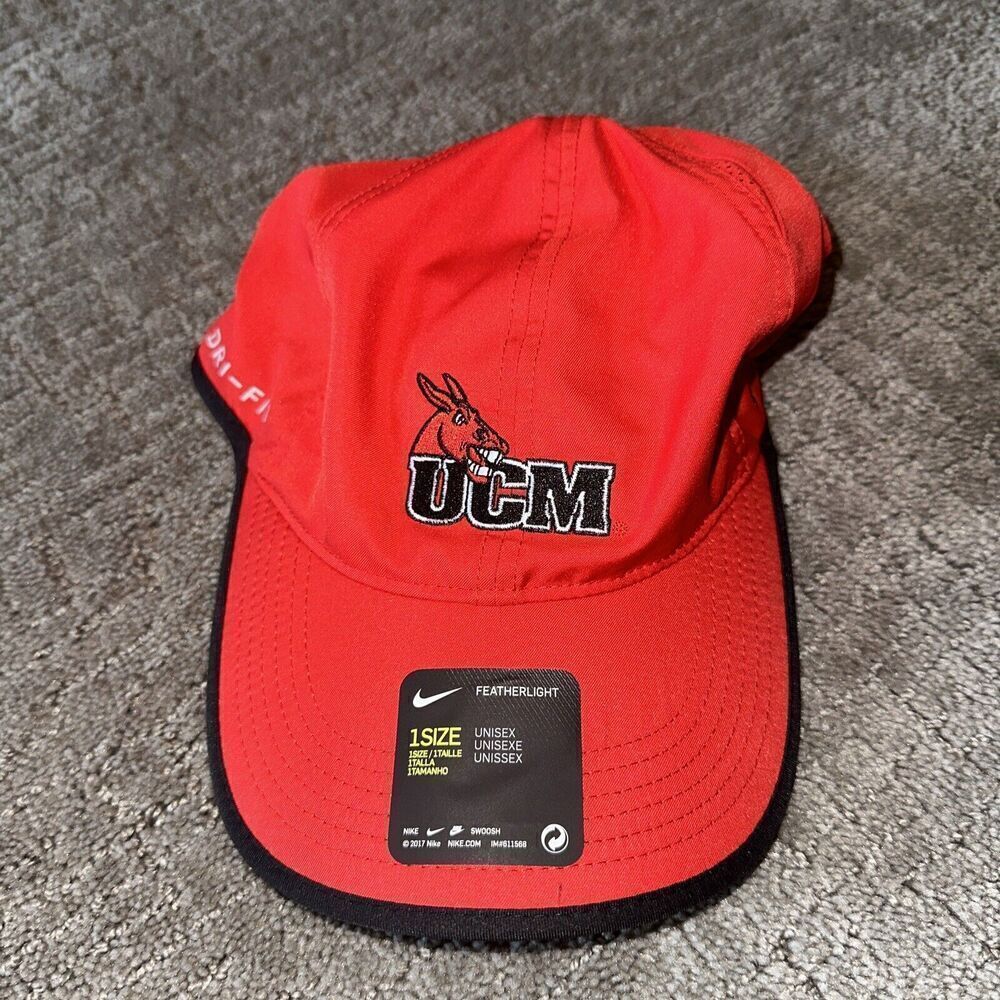 NWT Men's Nike Baseball Hat - Central Missouri Mules -- Adjustable